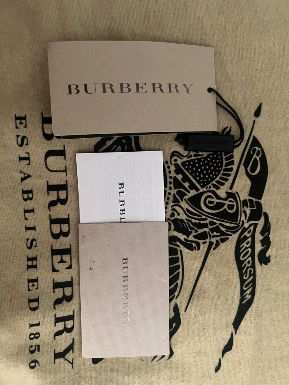 Burberry Dewsbury Grey Melange Leather Tote Bag with Gold Hardware